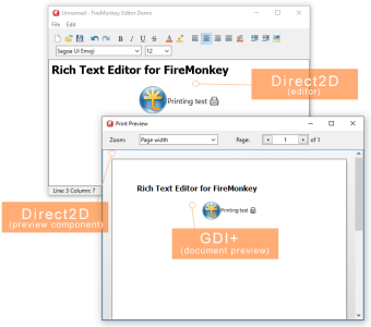 Предварительный просмотр перед печатью для FireMonkey