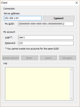 Клиент примера Авторизации
