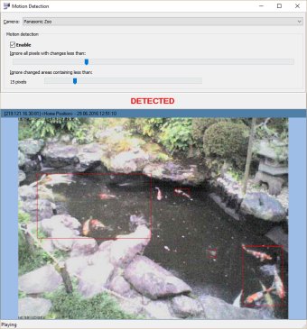 Новый демонстрационные проект, показывающий обнаружение движения